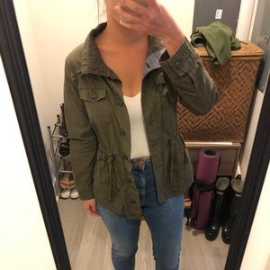 Green utility jacket